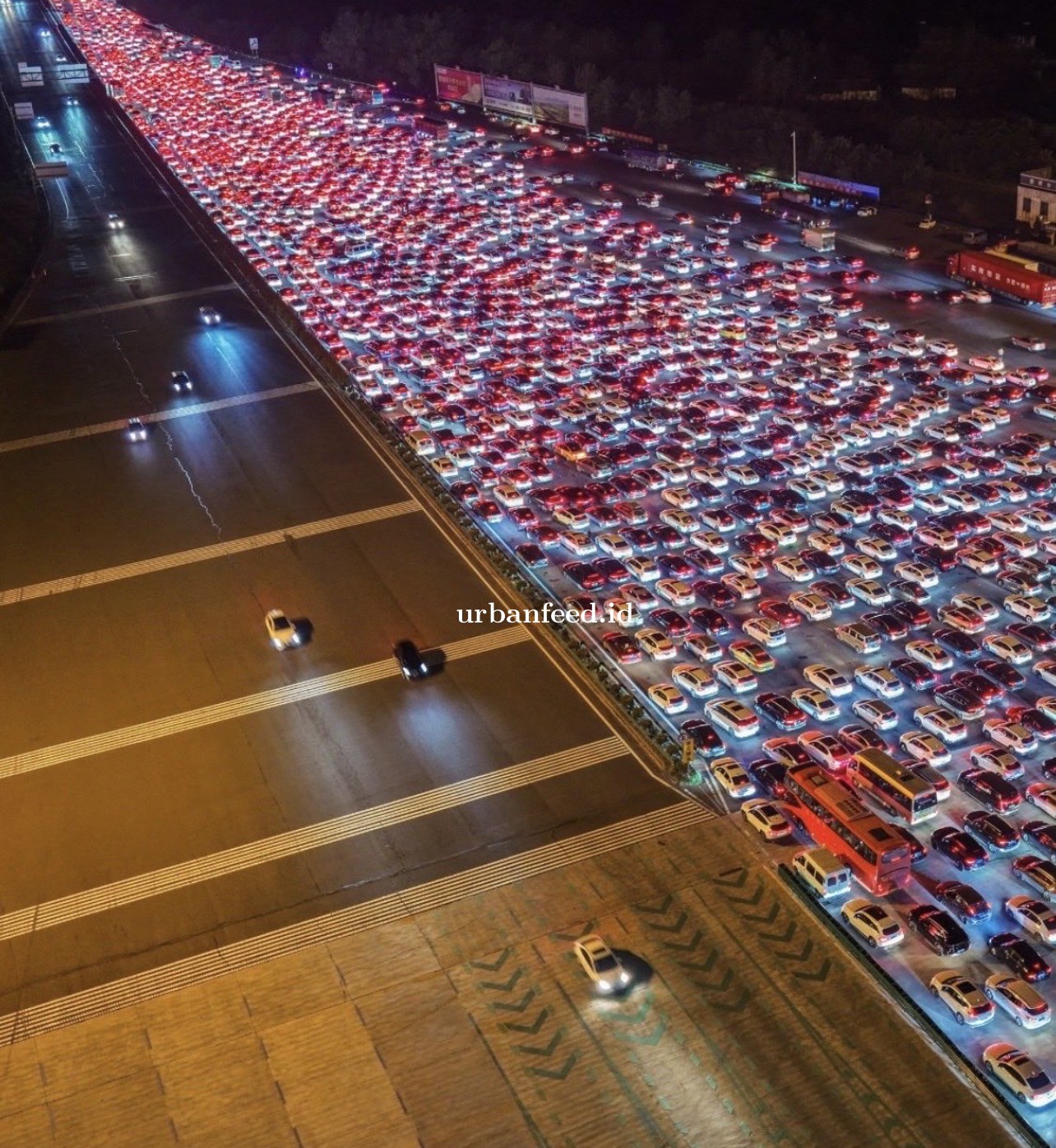Libur Panjang Hari Nasional, Kemacetan Parah Terjadi di Jalan Tol Terbesar China