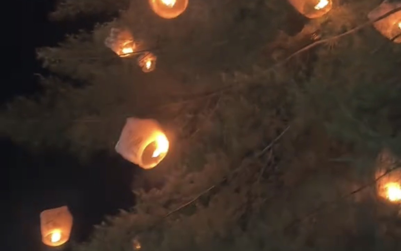 Viral Festival Lampion Jogja di Pantai Goa Cemara Jadi Hujan Api